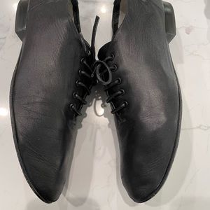 Céline napa lace up flats